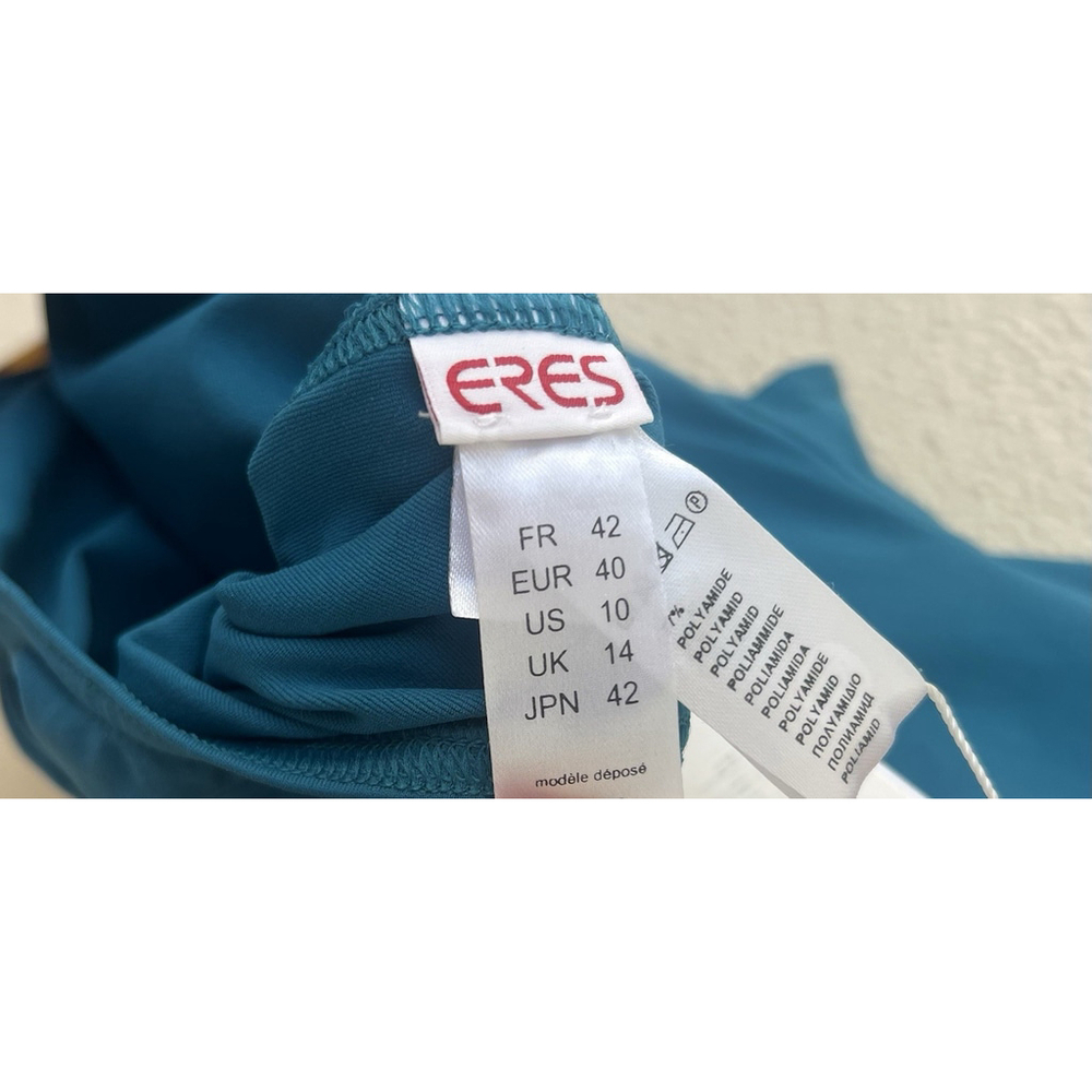 NWT Eres Guilty Belted Swimsuit Turquoise Women’s Size FR 42 US 10 - Picture 6 of 8
